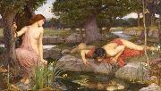 John William Waterhouse E-cho and Narcissus (mk41) Spain oil painting reproduction